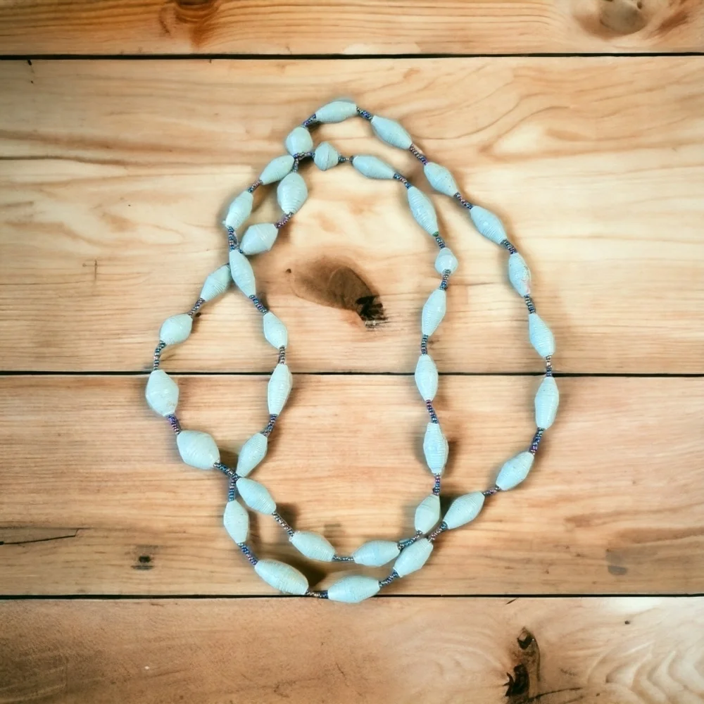 Light Green Beaded Necklace